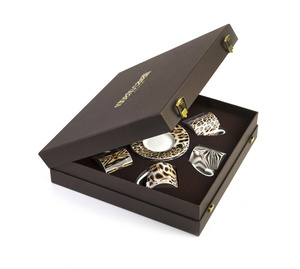 Set of six Roberto Cavalli Home coffee cups, from the Africa collection