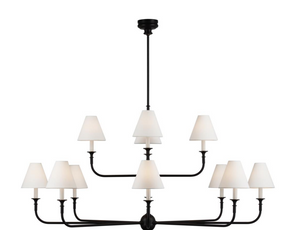 Piaf Grande Two-Tier chandelier designed by Thomas O'Brien