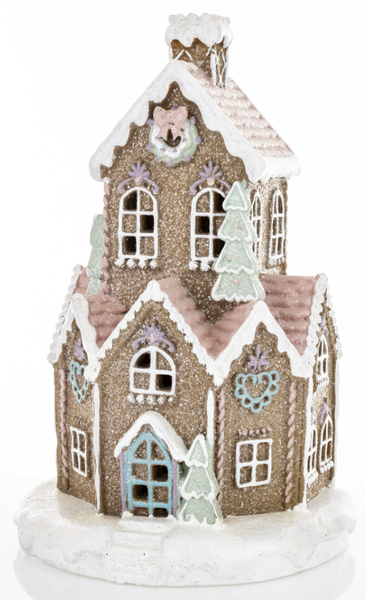 Christmas Led House a'la gingerbread - medium