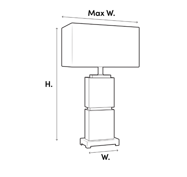Cambell table lamp by Eichholtz