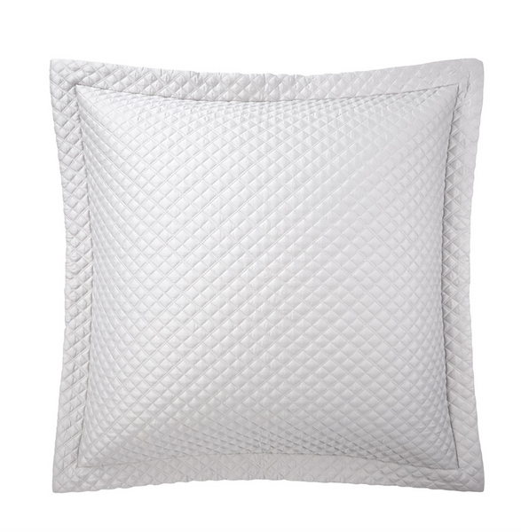 Poszewka na poduszkę z bawełny satynowej Ralph Lauren Home, z kolekcji Argyle (Platinium)