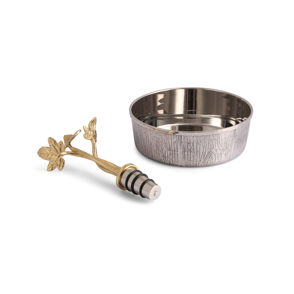 Michael Aram wine saucer+basket, from the Ivy & Oak collection