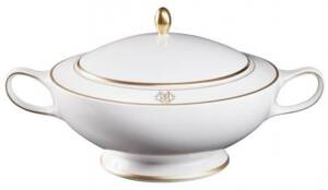 Roberto Cavalli Home Soup Tureen, Silk Gold