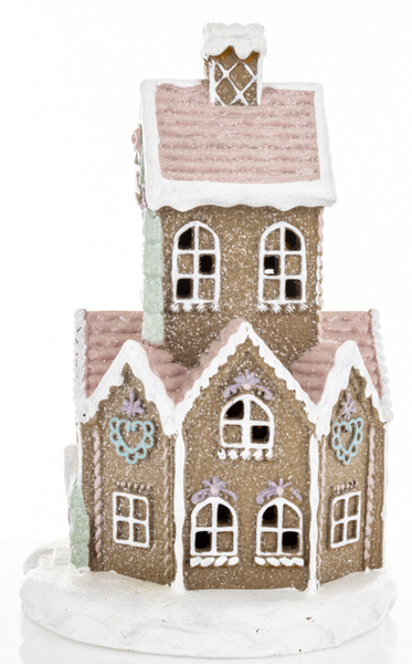 Christmas Led House a'la gingerbread - medium