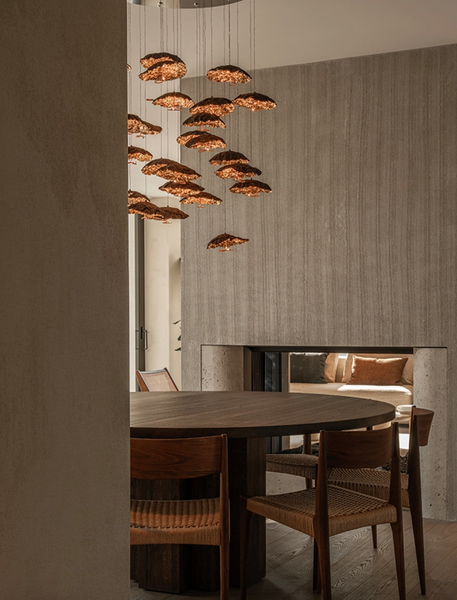 Gold Moon chandelier by Catellani & Smith