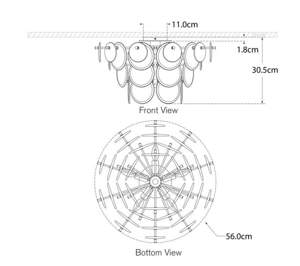 Aerin Loire Large Plafond