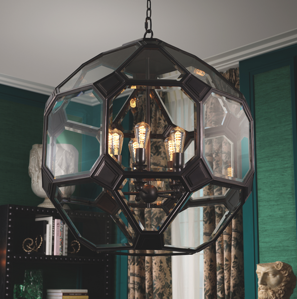 Olympia S chandelier by Eichholtz