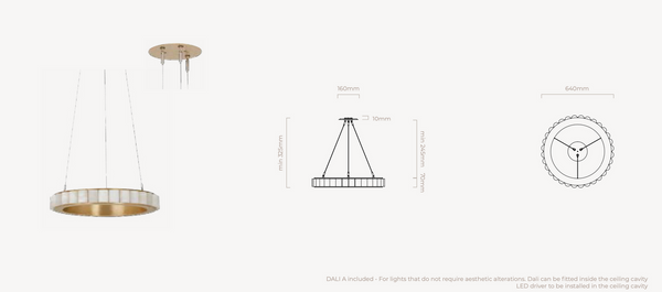 Avalon Medium pendant lamp by CTO Lighting