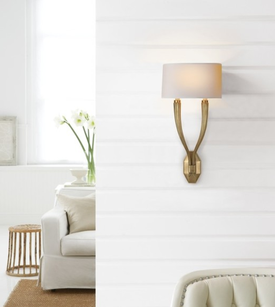 Wall lamp E.F Chapman Ruhlmann Double