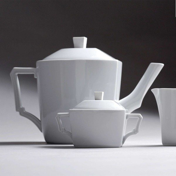 Talerz deserowy L'Objet, z kolekcji Byzanteum (White)