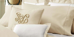 Small decorative pillow by Ralph Lauren Home, from the Langdon (Cream) collection