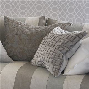 Poduszka dekoracyjna Designers Guild Jeanneret Platinum 