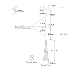 Lampa wisząca Utopia Small projektu Kelly Wearstler 