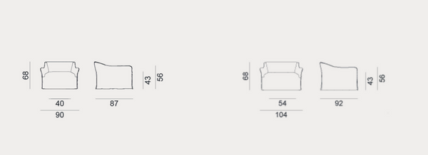 Saia 05 armchair by Gervasoni 1882