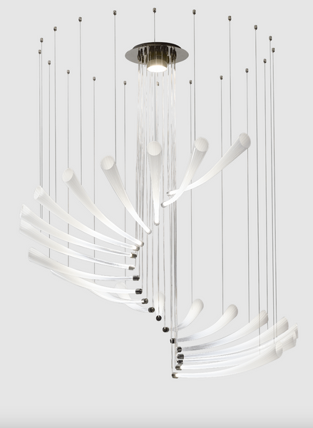 Pulsa Spiral chandelier by Italamp