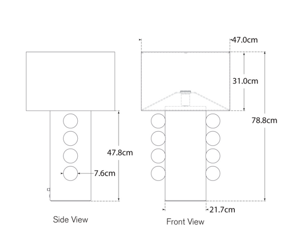 Lampa stołowa Kelly Wearstler Tiglia marki Visual Comfort