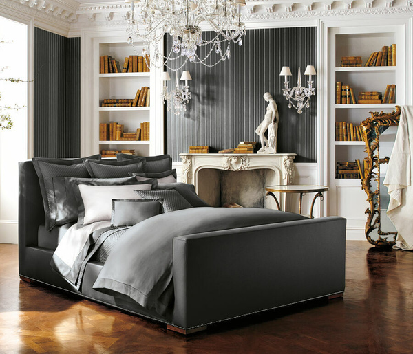 Komplet dwóch poszewek na poduszkę Ralph Lauren Home, z kolekcji Langdon (Graphit)