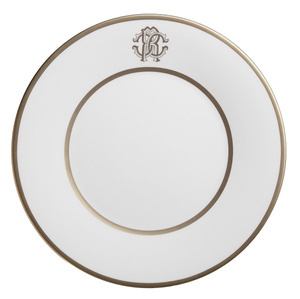 Roberto Cavalli Home dinner plate, from the Silk (Gold) collection