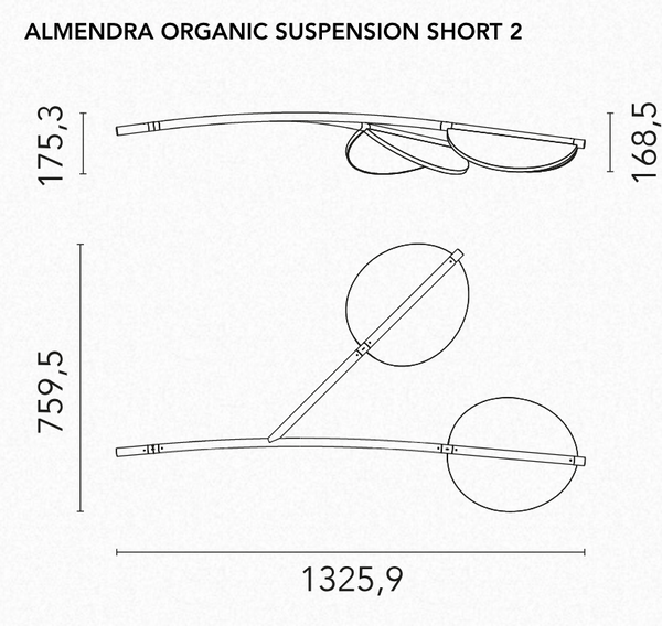 Lampa wisząca Almendra Organic marki Flos