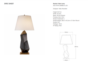Bayliss Table Lamp by Kelly Wearstler