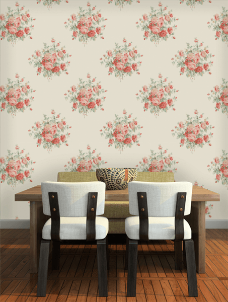 Wainscott Floral Ralph Lauren Home wallpaper, from the Signature Floral Papers collection