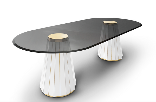 Darian Oval dining table by Luxxu