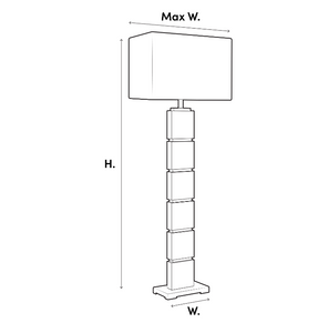 Tempo floor lamp by Eichholtz
