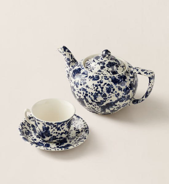 Ralph Lauren Home x Burleigh teapot from the Antique Marble collection