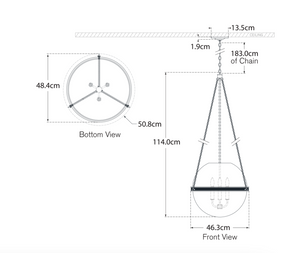 Lampa wisząca Reese 18" Globe Marie Flanigan