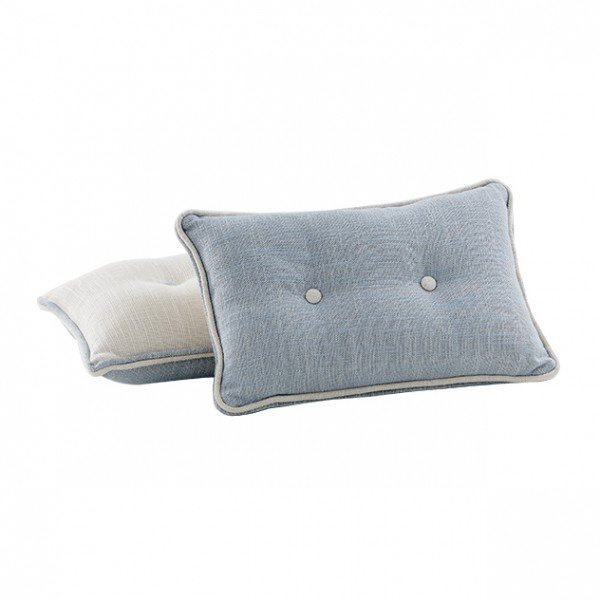 Decorative pillow in blue color