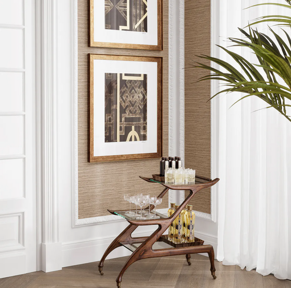 Manzo Double serving trolley from Eichholtz