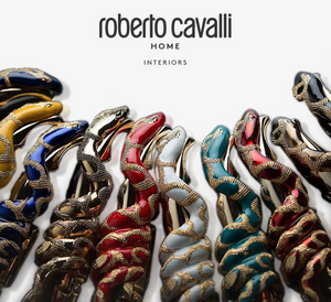 Roberto Cavalli Home Snake Light Blue wine corkscrew 