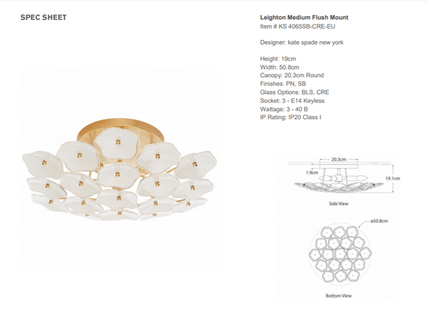 Kate Spade New York Leighton Plafond Medium
