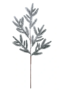 Christmas ornament – a snow-covered spruce branch