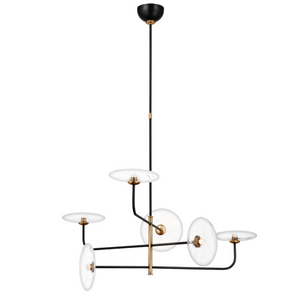 Calvino Large Arched Ian K.Fowler chandelier by Visual Comfort