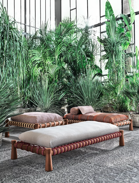 Guna 02 garden bench by Gervasoni 1882