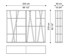 Taxila shelving unit by Etro Home