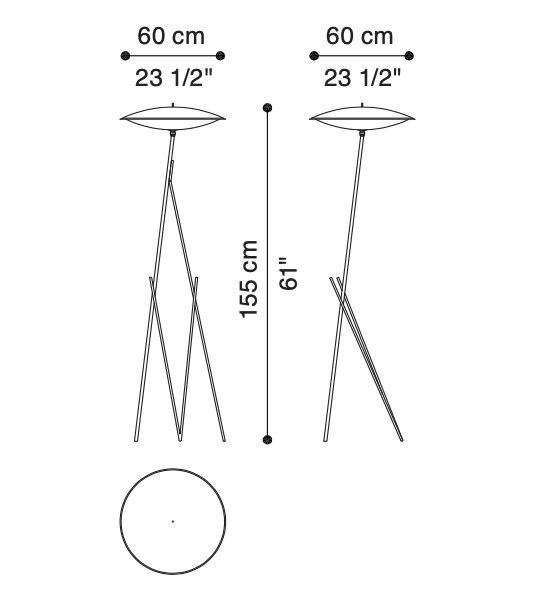 Lapa floor lamp by Gianfranco Ferré Home