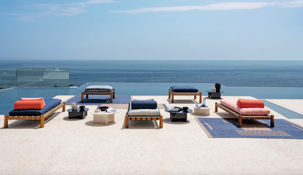 Guna 02 garden bench by Gervasoni 1882