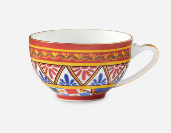 Dolce&Gabbana's porcelain for cappuccino set, Carretto Siciliano