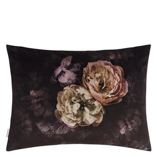 Designers Guild Le Poeme de Fleurs Rosewood decorative pillow