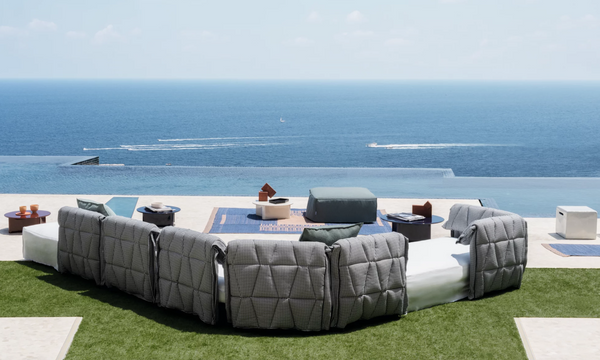 Flair modular garden sofa by Gervasoni 1882
