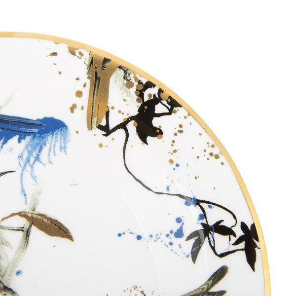 Roberto Cavalli Home dinner plate, from the Garden's Birds collection