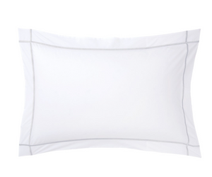 Yves Delorme pillowcase, from the Athena (Silver) collection