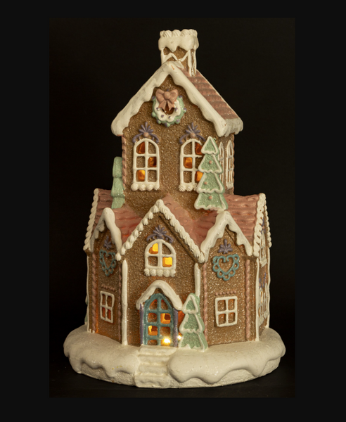 Christmas Led House a'la gingerbread - medium