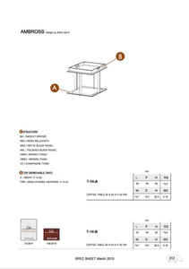 Stolik kawowy Bellavista Collection Ambross