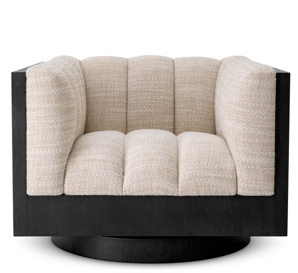 Davide swivel armchair by Eichholtz