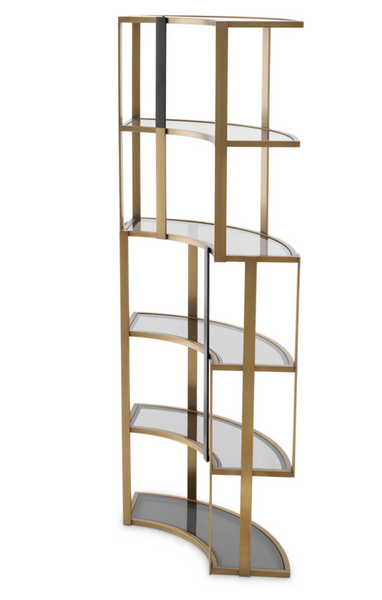 Clio Corner bookcase by Eichholtz