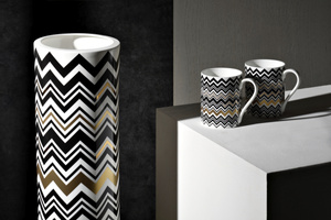 Kubek Missoni Home, z kolekcji Zig Zag Gold