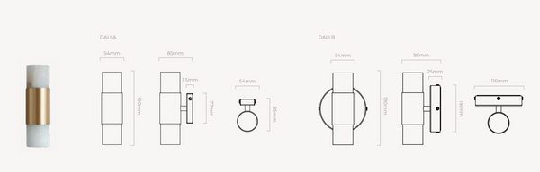 Wall lamp Roma by CTO Lighting